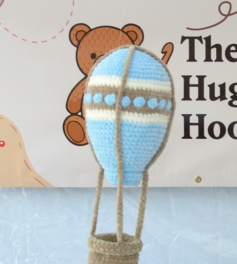 Blue Polka Dot Hot Air Balloon