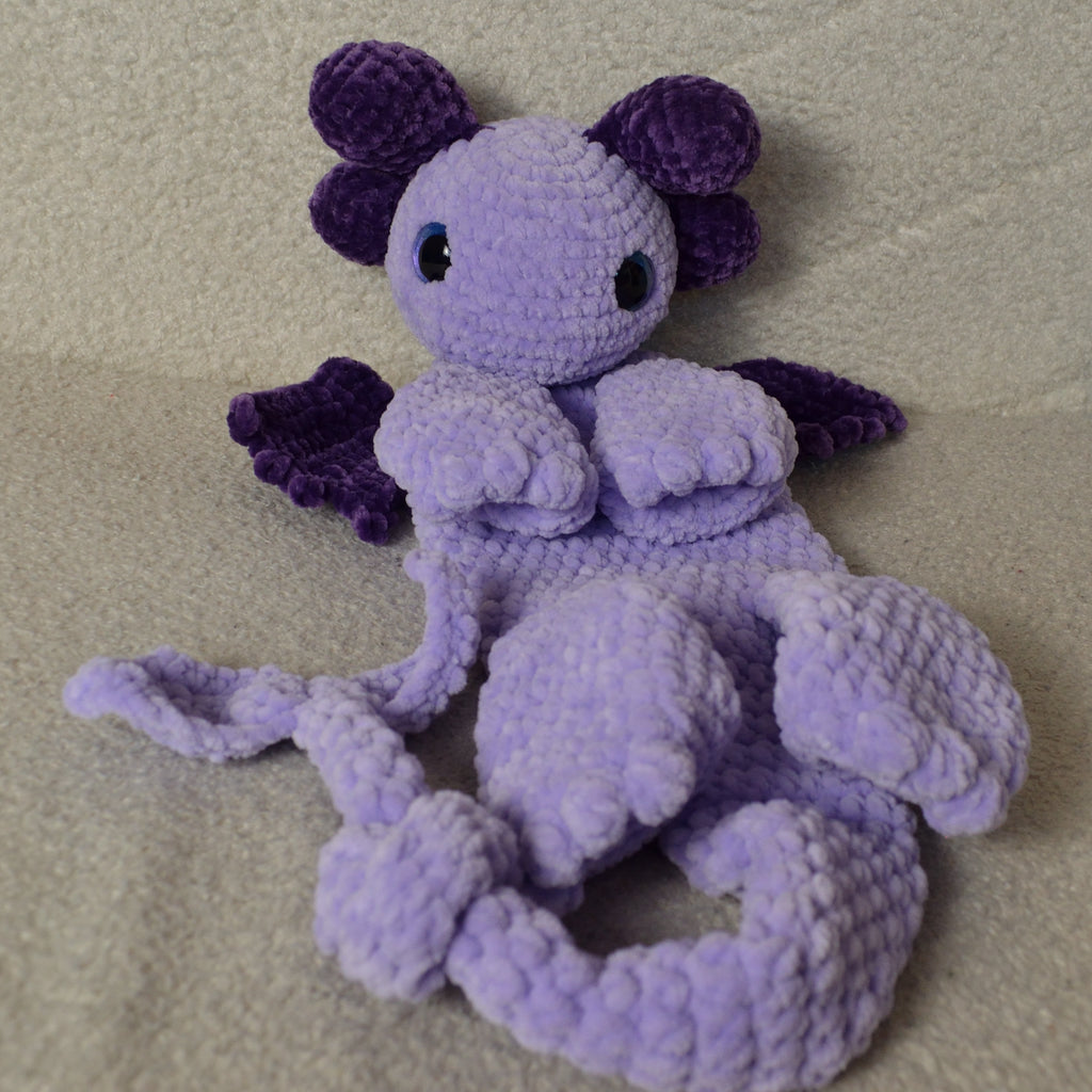 Handmade Crochet Dragon Snuggler