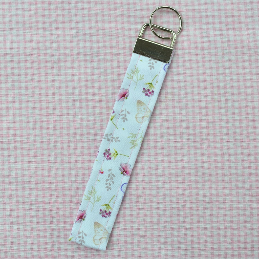 Floral Handmade Wristlet