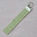 Dark Green Floral Handmade Wristlet