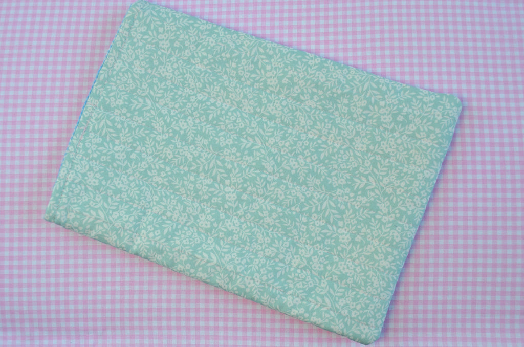 Turquoise Floral Book/E-book/Tablet Sleeve