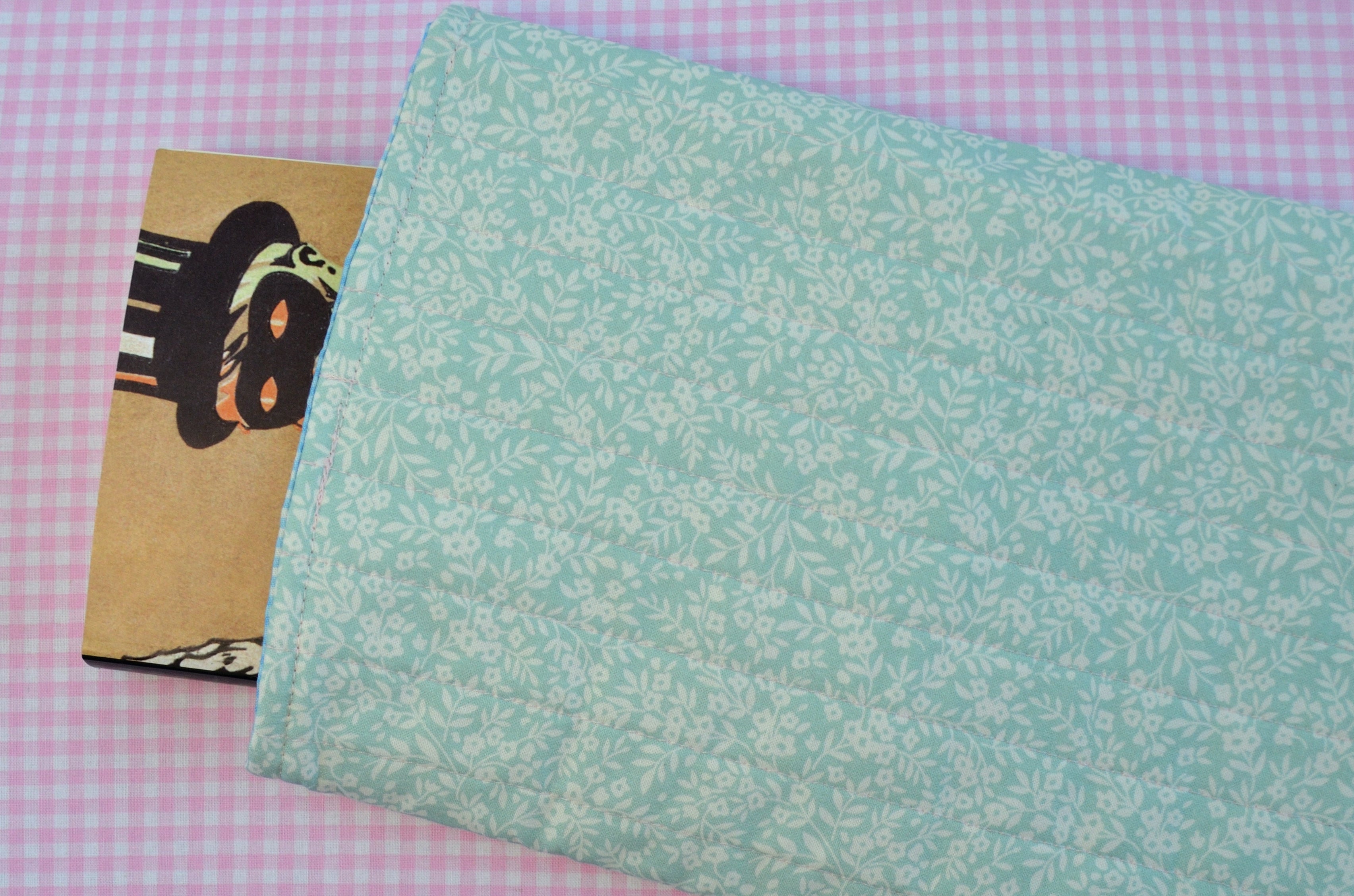 Turquoise Floral Book/E-book/Tablet Sleeve