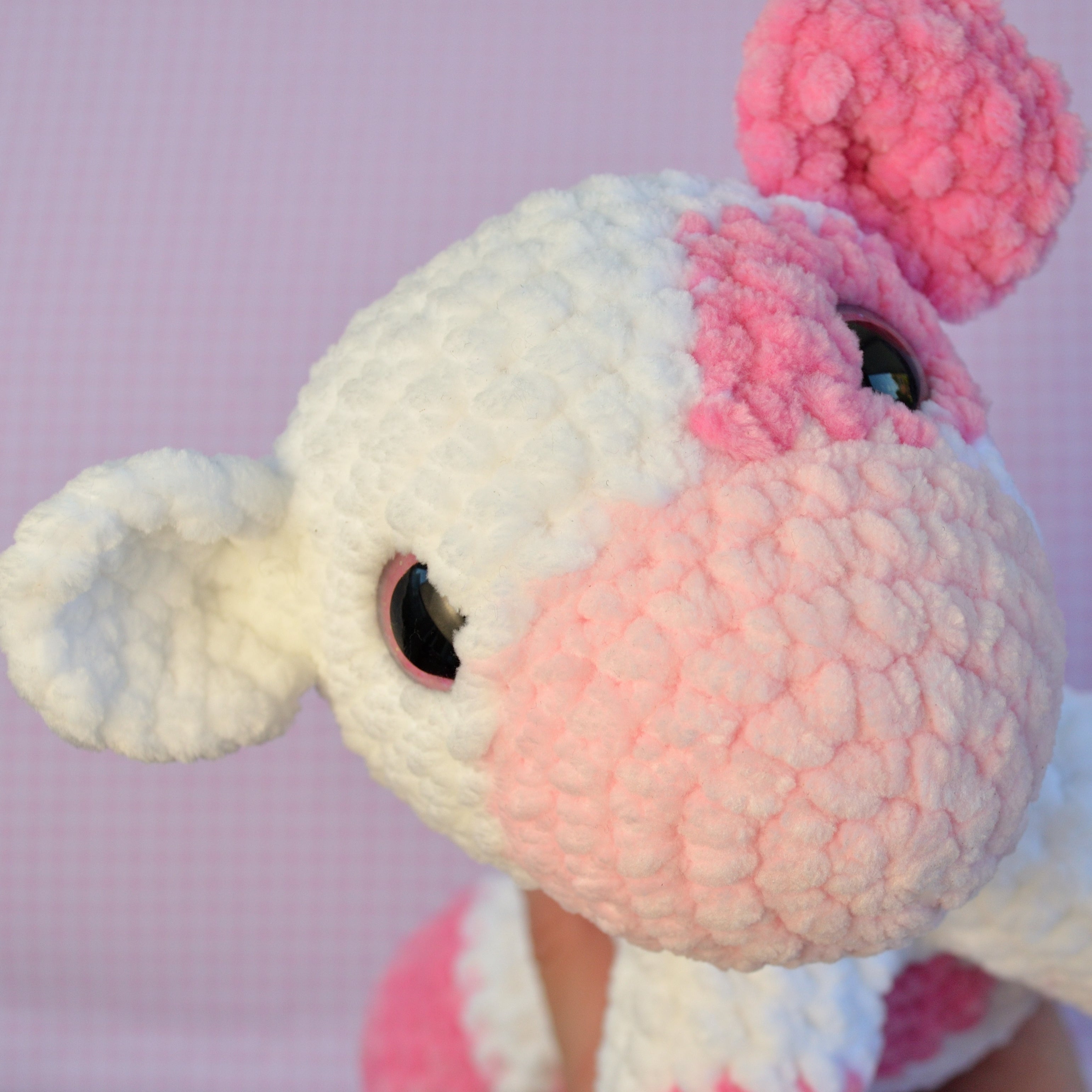 Sitting Strawberry Cow