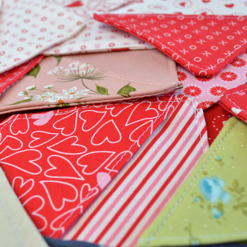 Mystery Fabric Corner Bookmark - Love Collection