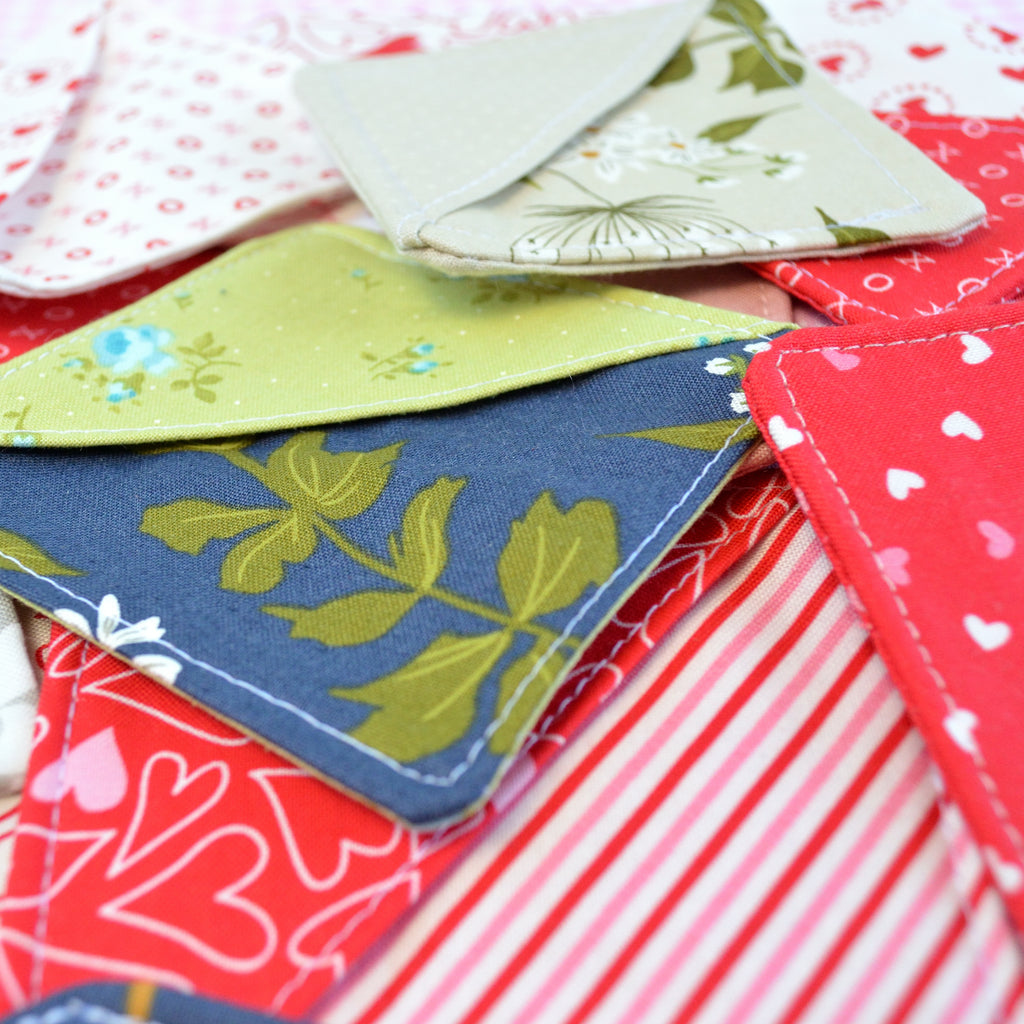 Mystery Fabric Corner Bookmark - Love Collection