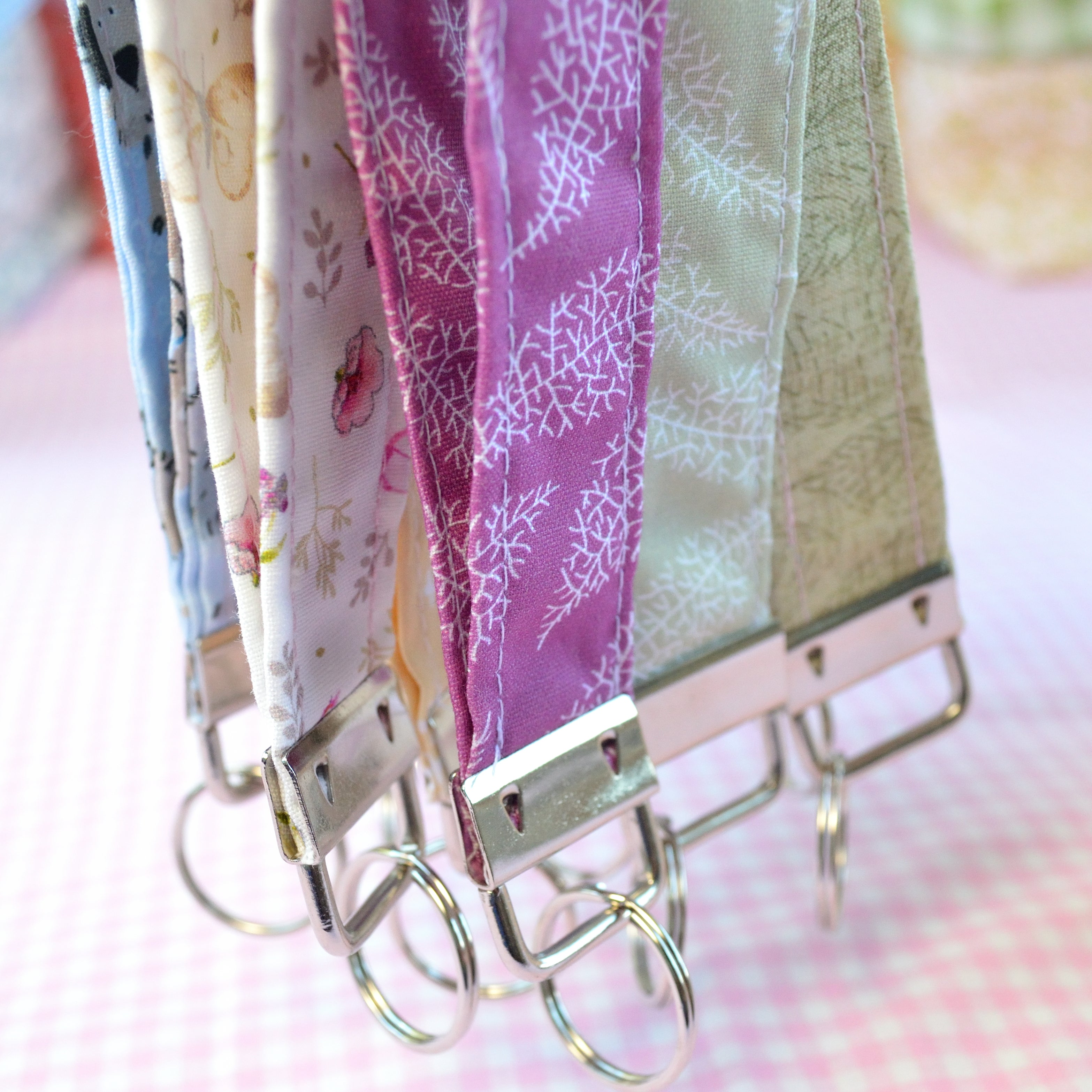 Floral Handmade Wristlet