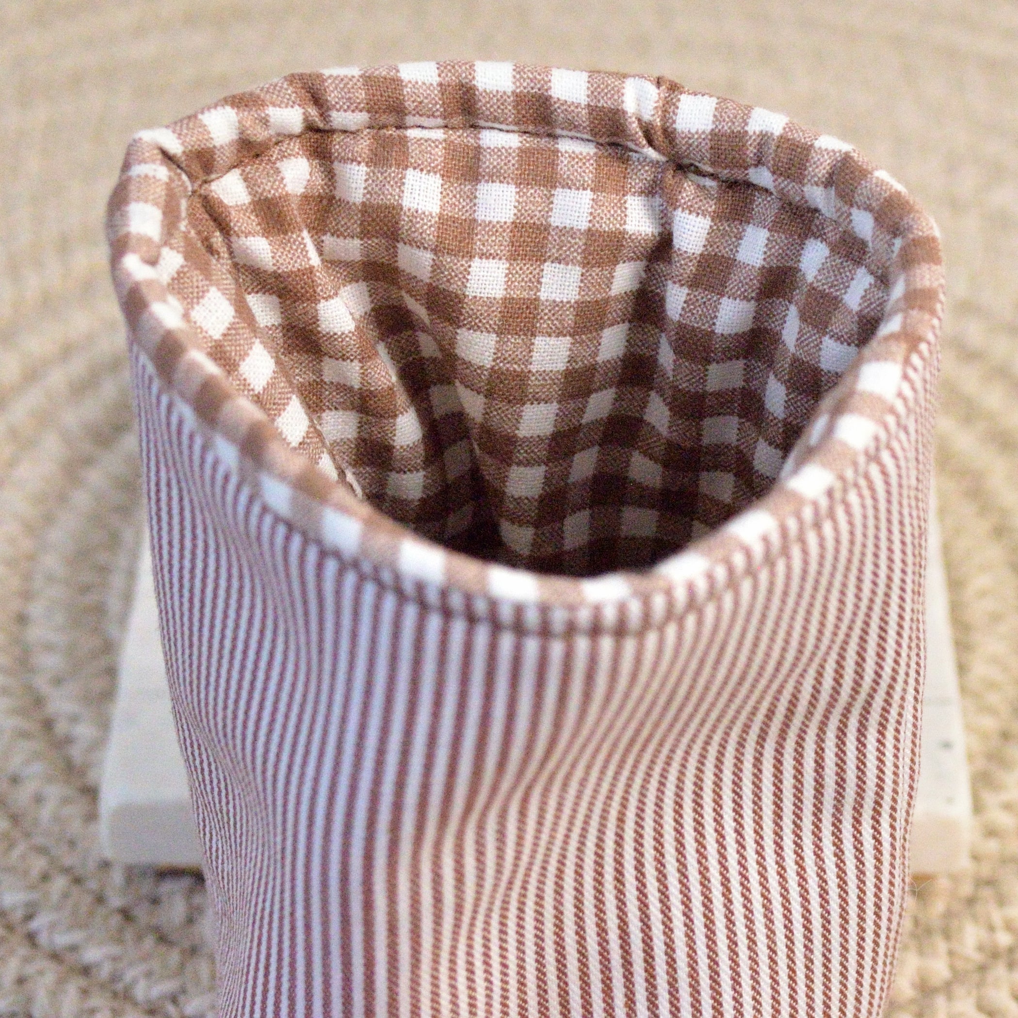 sienna stripe can koozie