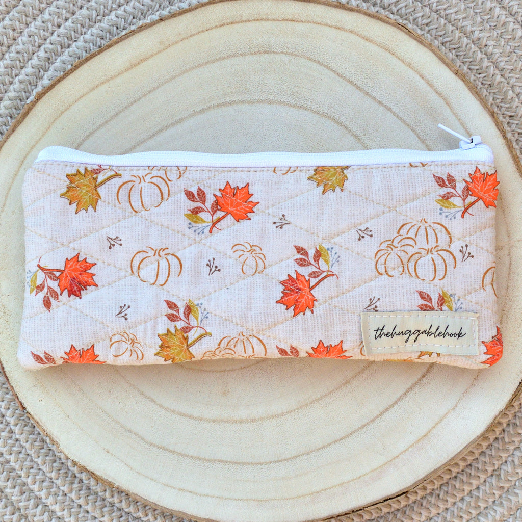 fallen leaves pencil case