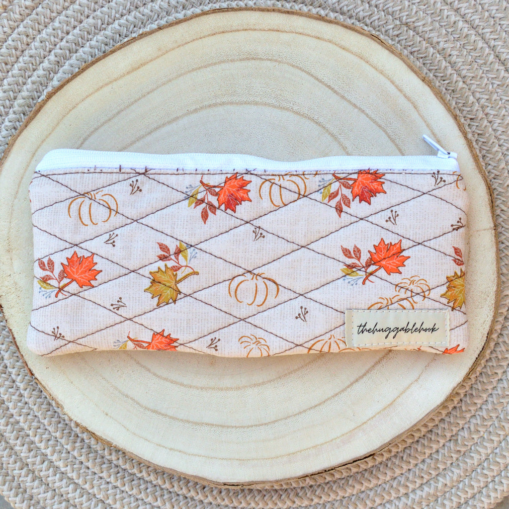fallen leaves pencil case