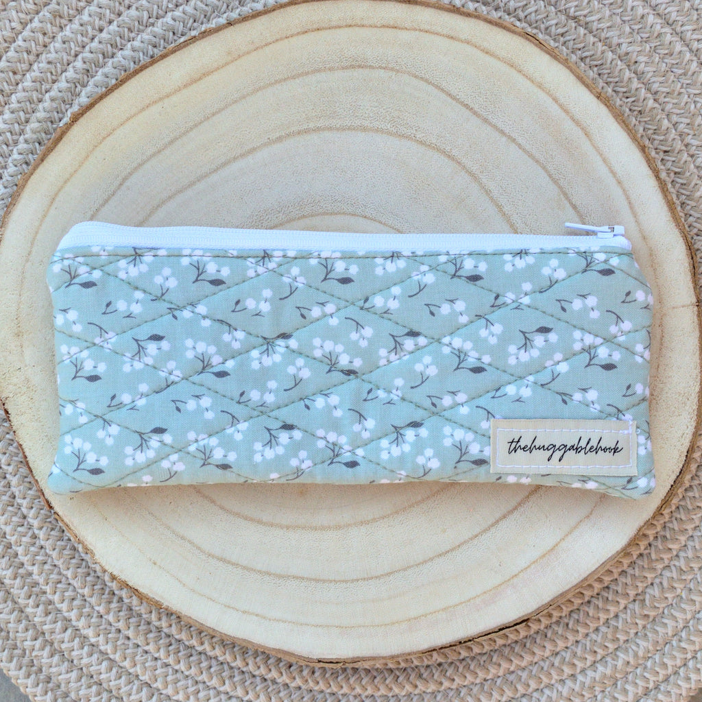 sage sprig pencil case
