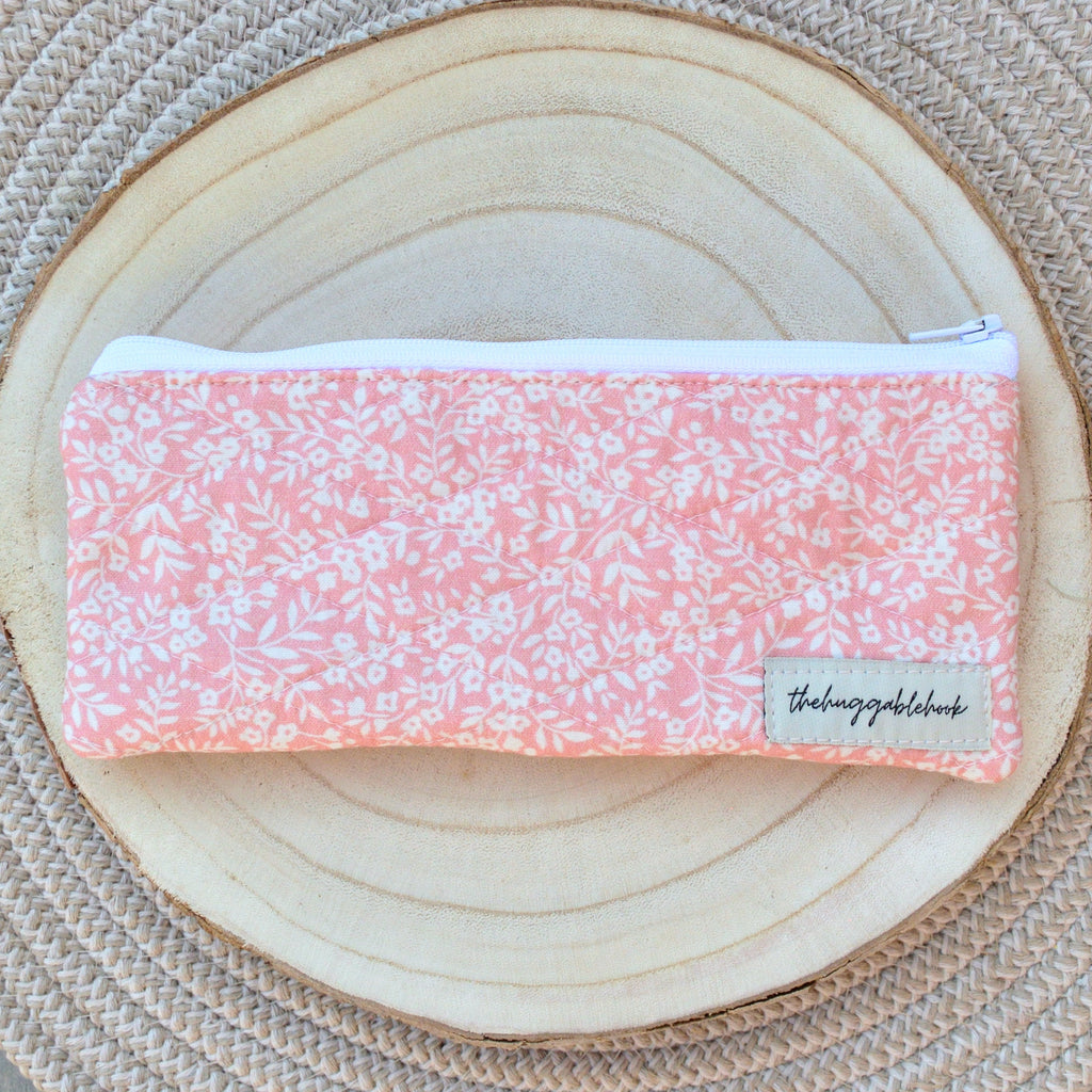 blush fern pencil case