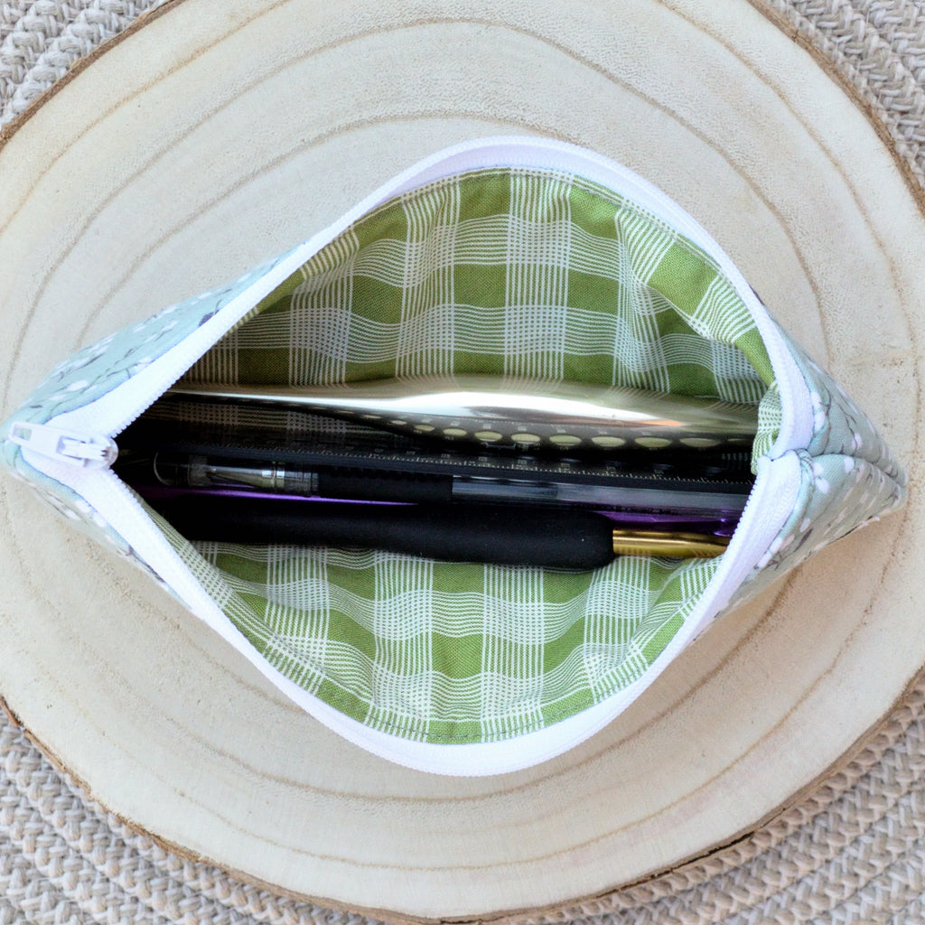 sage sprig pencil case