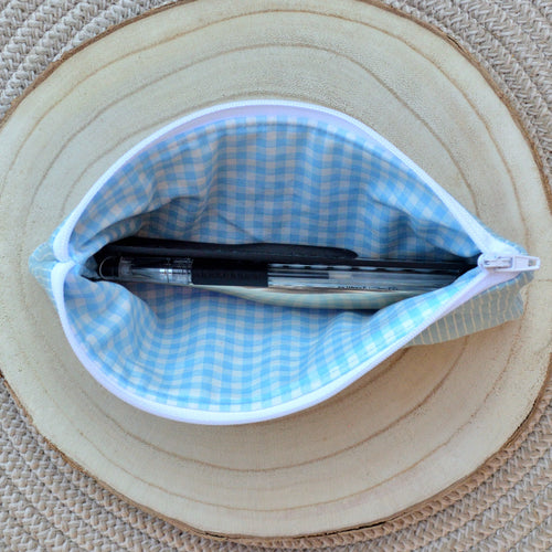 coastal stripe pencil case
