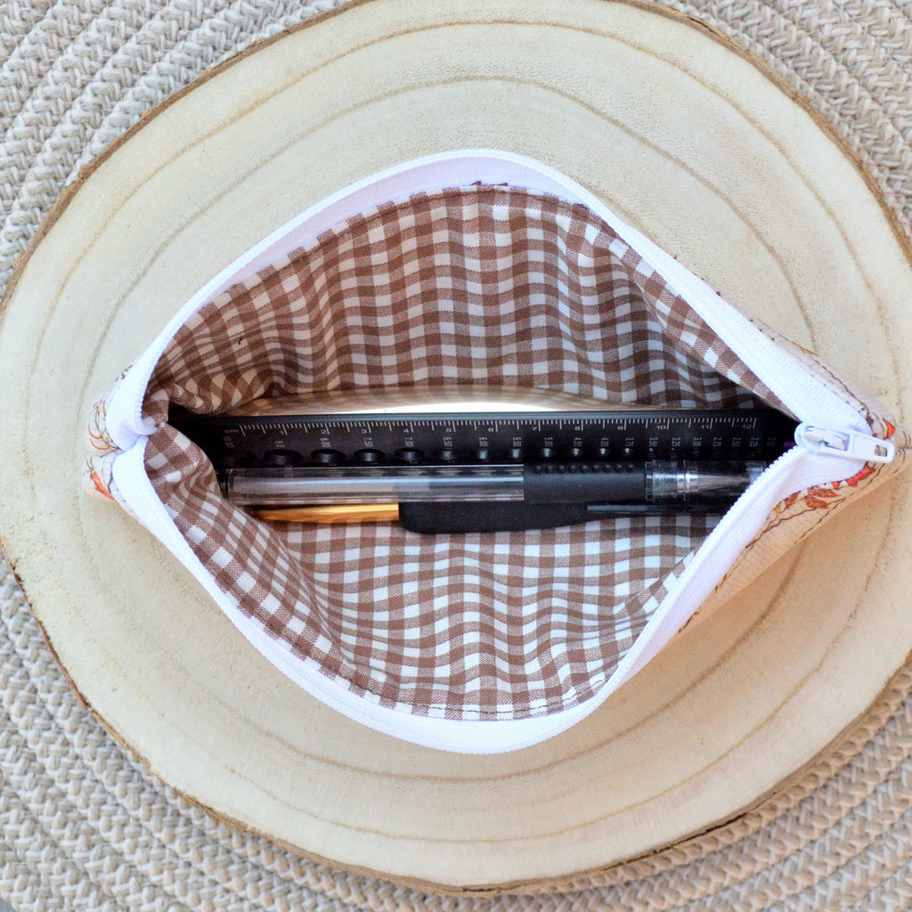 fallen leaves pencil case
