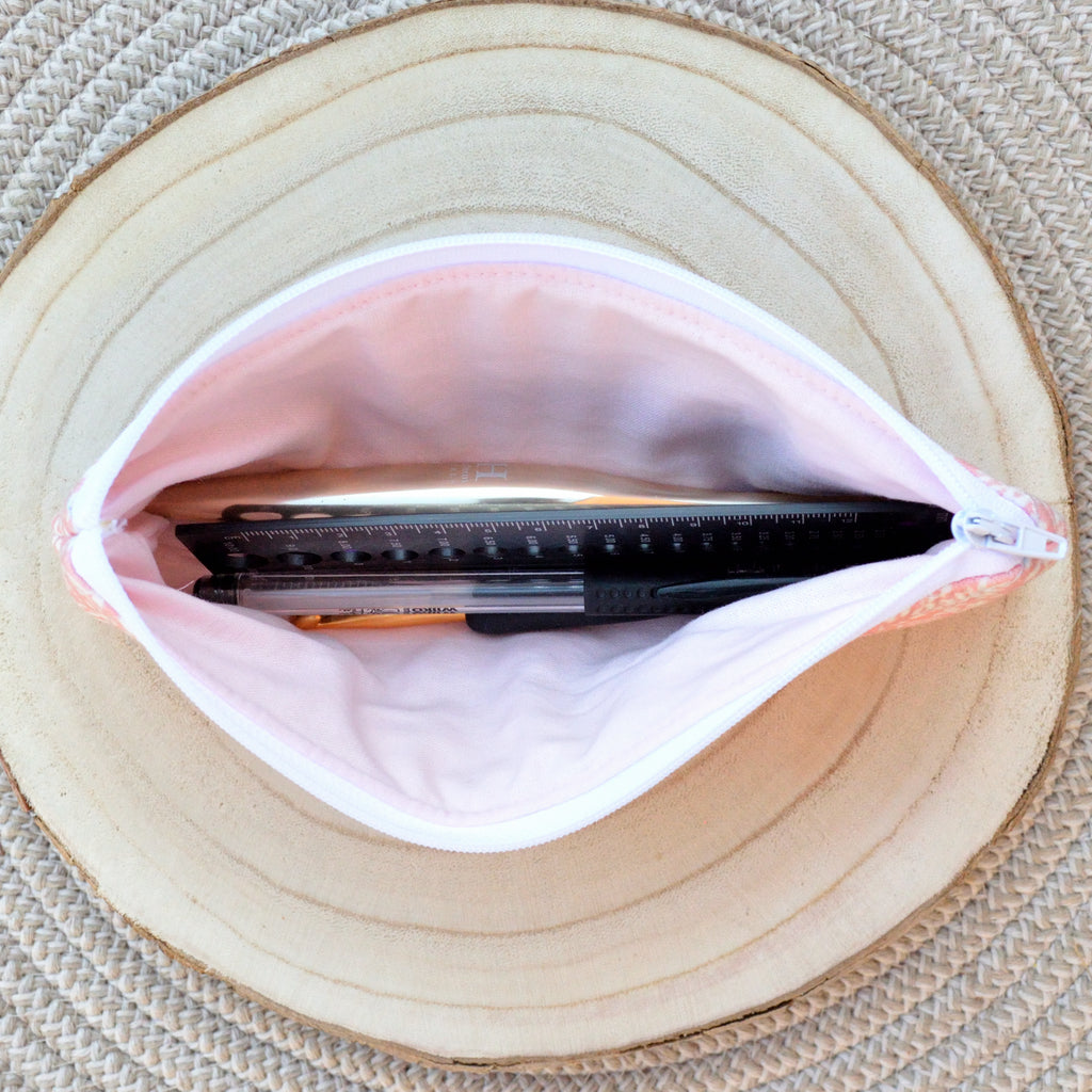 blush fern pencil case