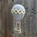 grey zigzag hot air balloon