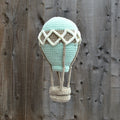 teal zigzag hot air balloon