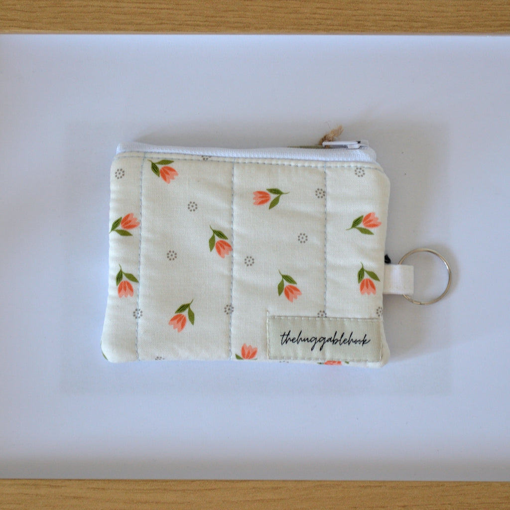 keychain wallet - tulip field