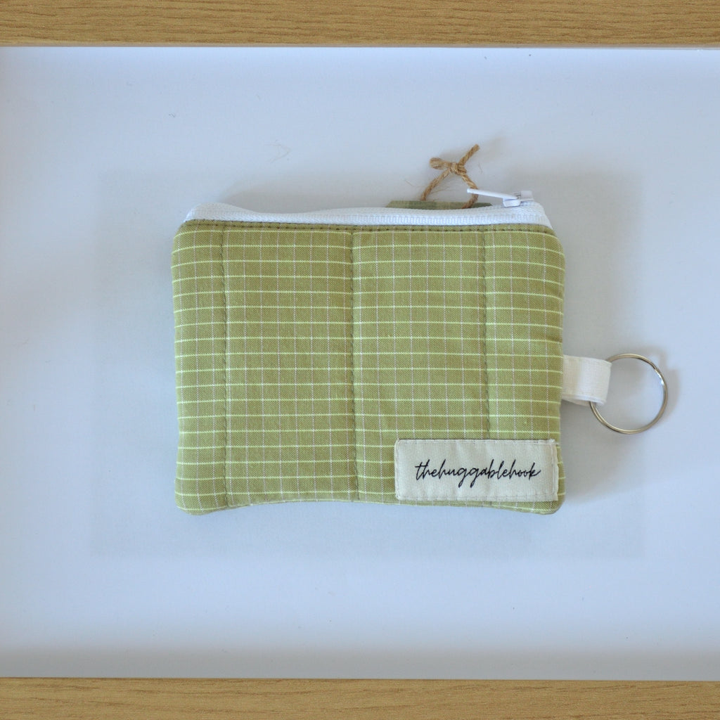garden lattice keychain wallet