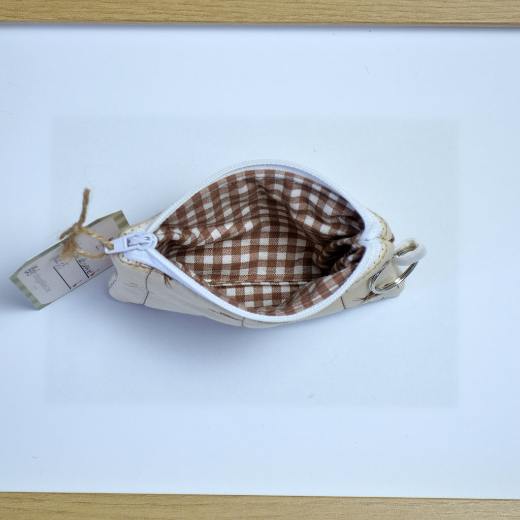 swallows nest keychain wallet