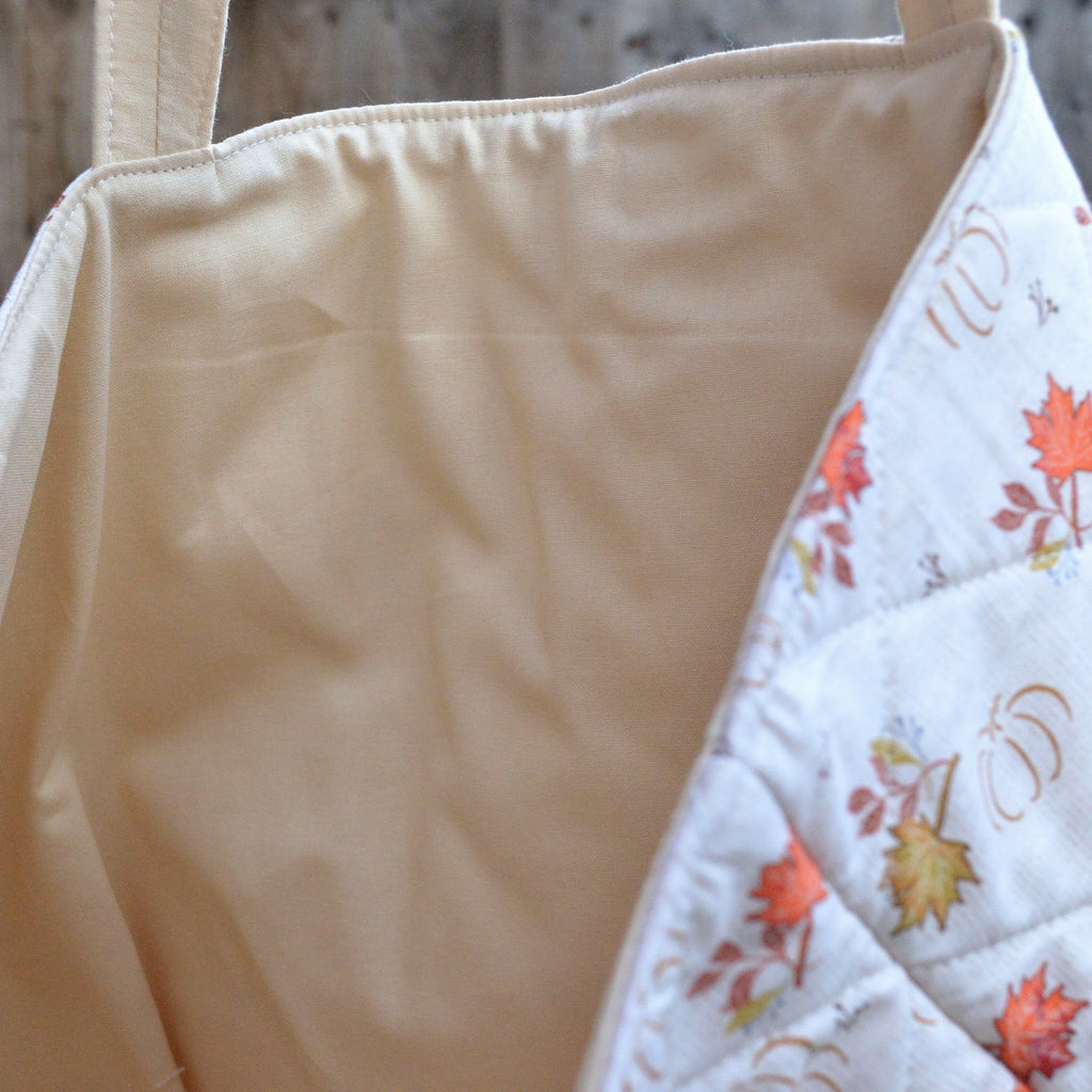 fallen leaves tote bag