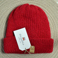 premium alpaca beanie - cardinal