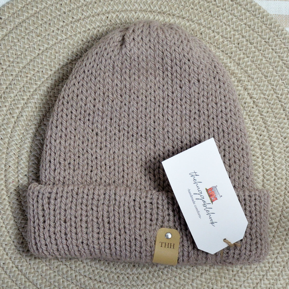 wool beanie - latte