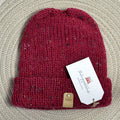 speckled wool beanie - poppy