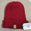 wool beanie - ruby