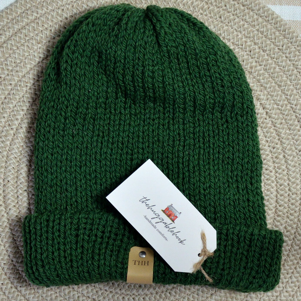 wool beanie - pea