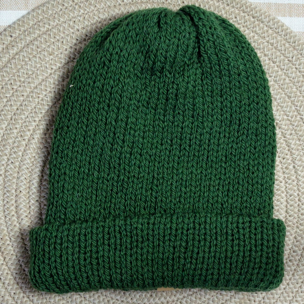 wool beanie - pea